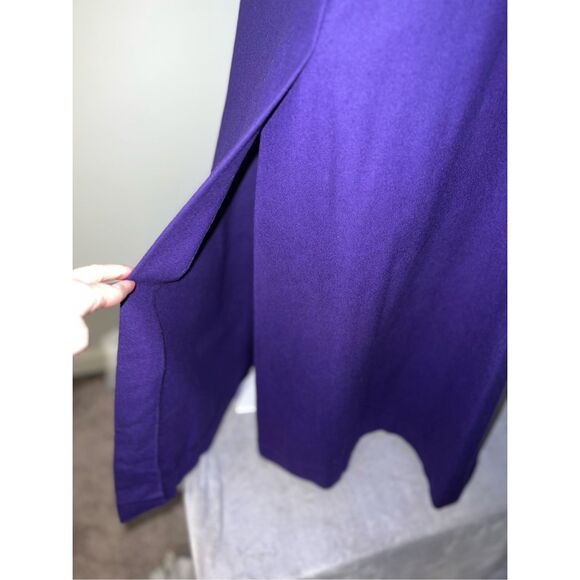100% Wool Maxi Purple Skirt Vintage grunge boho XS-S - Picture 5 of 9